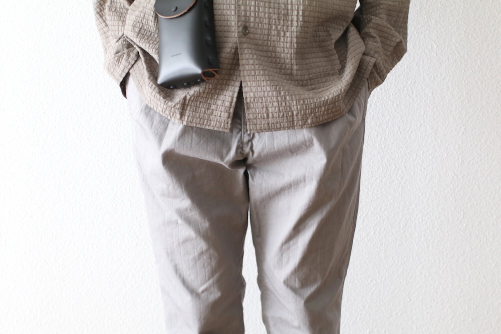 nonnative(�Υ�ͥ��ƥ���) "OFFICER CHINO TROUSERS COTTON DOBBY STRIPE PIGMENT DYE"
