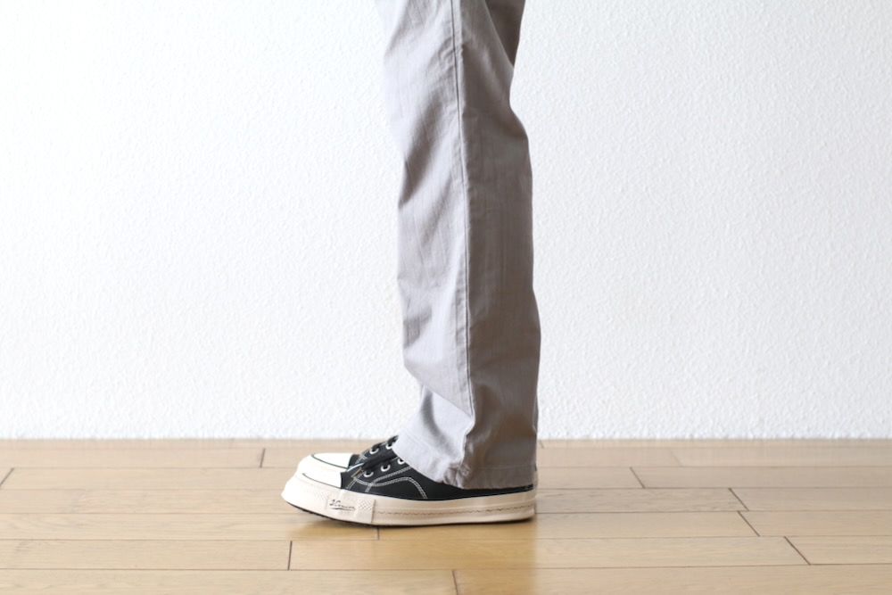 nonnative(�Υ�ͥ��ƥ���) "OFFICER CHINO TROUSERS COTTON DOBBY STRIPE PIGMENT DYE"