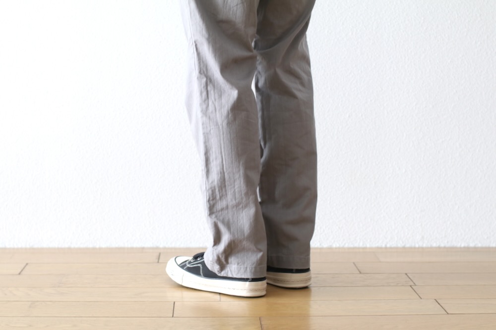 nonnative(�Υ�ͥ��ƥ���) "OFFICER CHINO TROUSERS COTTON DOBBY STRIPE PIGMENT DYE"