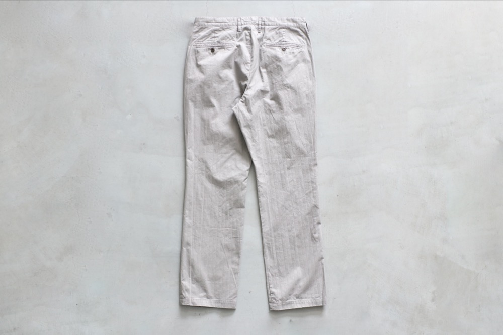 nonnative(�Υ�ͥ��ƥ���) "OFFICER CHINO TROUSERS COTTON DOBBY STRIPE PIGMENT DYE"
