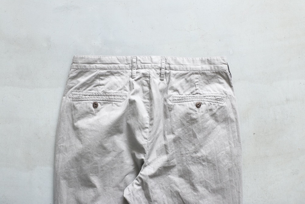 nonnative(�Υ�ͥ��ƥ���) "OFFICER CHINO TROUSERS COTTON DOBBY STRIPE PIGMENT DYE"
