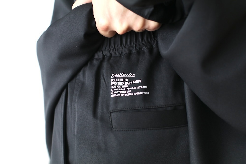 FreshService(�ե�å��奵���ӥ�) "COOLFIBER TWO TUCK EASY PANTS"