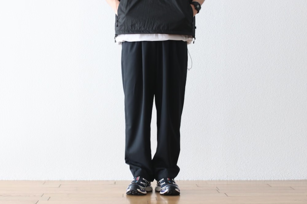 FreshService(�ե�å��奵���ӥ�) "COOLFIBER TWO TUCK EASY PANTS"
