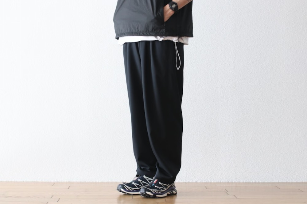 FreshService(�ե�å��奵���ӥ�) "COOLFIBER TWO TUCK EASY PANTS"