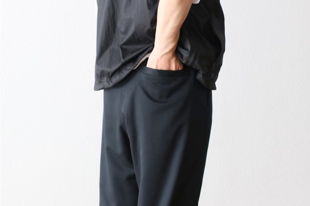 FreshService(�ե�å��奵���ӥ�) "COOLFIBER TWO TUCK EASY PANTS"