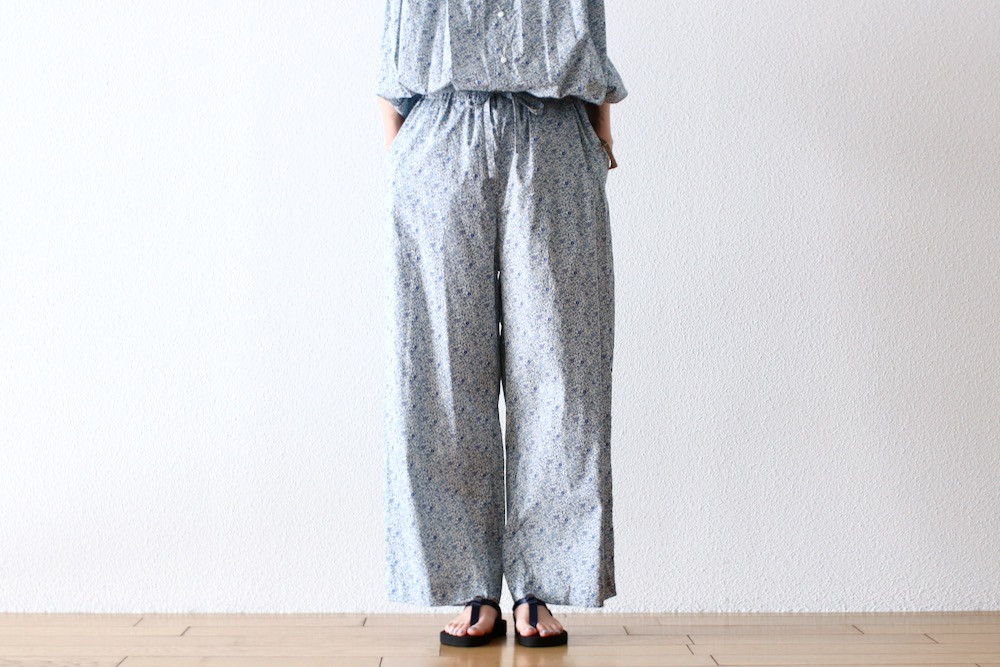 WOMEN'S】TOUJOURS（トゥジュー）“Relax Pants - LIBERTY BLUE
