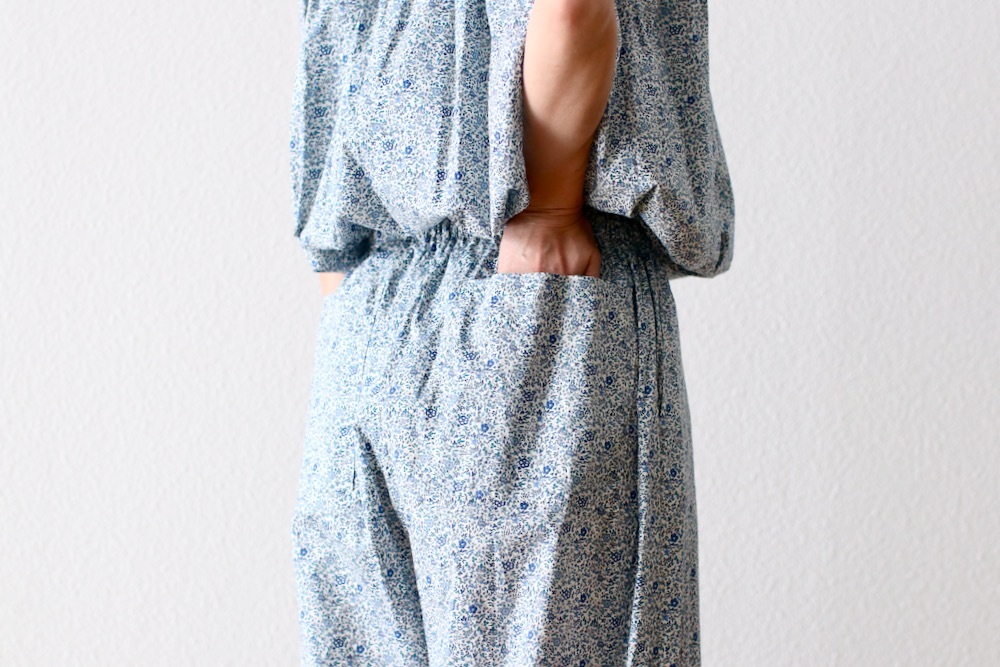 WOMEN'STOUJOURSʥȥ塼ˡRelax Pants - LIBERTY BLUE FLOWER PRINT COTTON CLOTH"