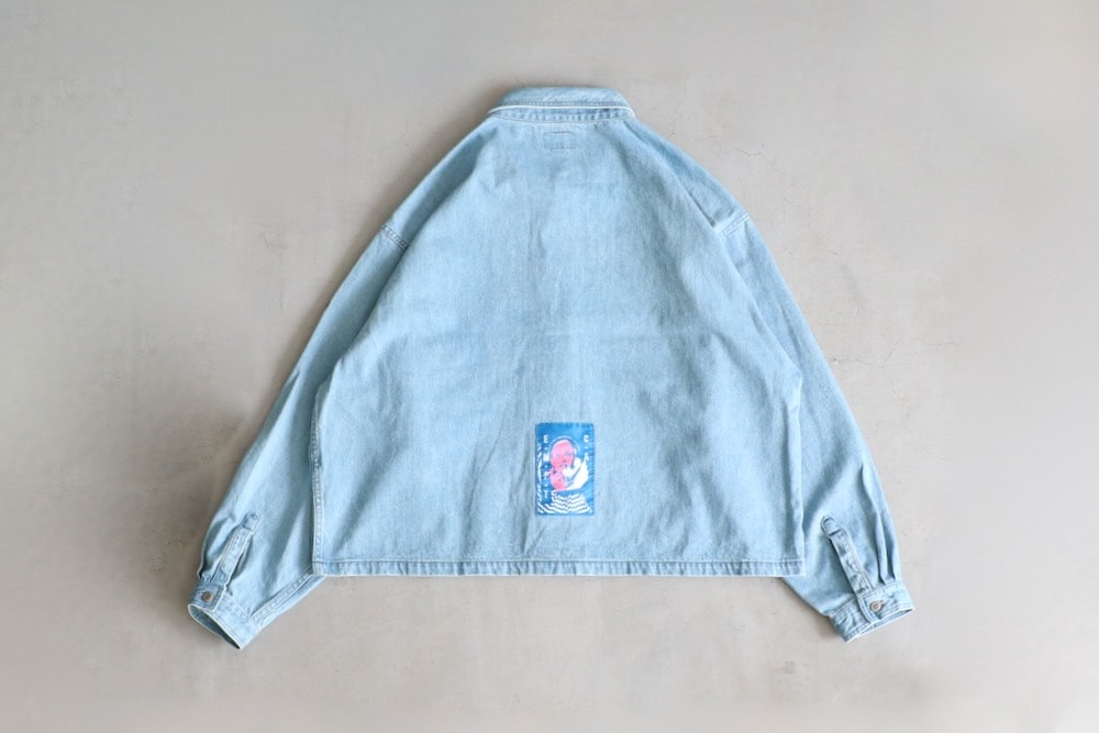 C.E(��������) "WASHED DENIM SHORT SHIRT JACKET"