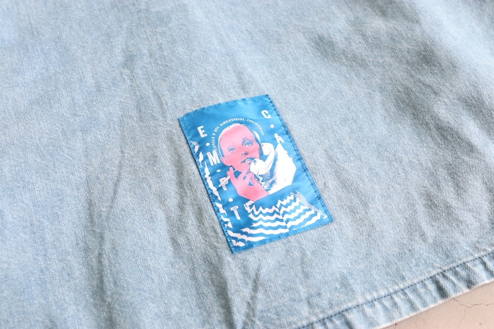 C.E(��������) "WASHED DENIM SHORT SHIRT JACKET"