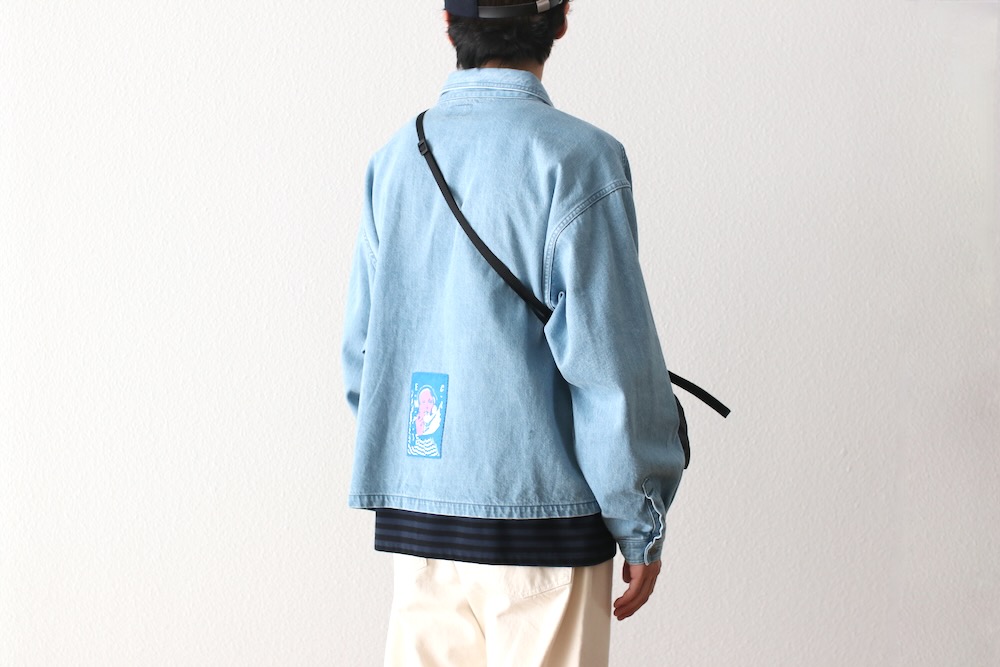 C.E(��������) "WASHED DENIM SHORT SHIRT JACKET"