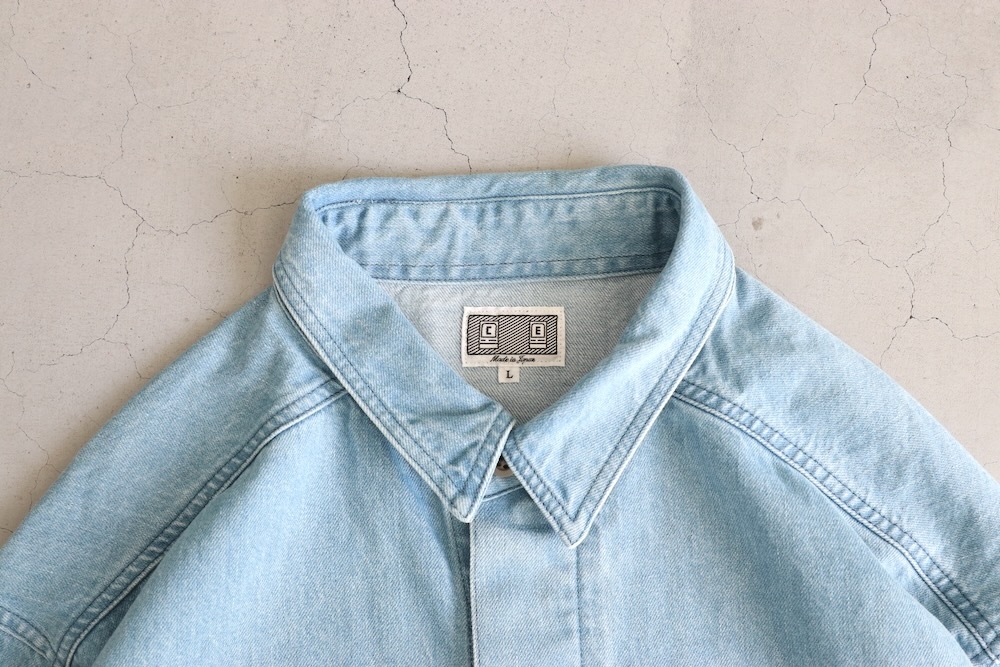 C.E(��������) "WASHED DENIM SHORT SHIRT JACKET"