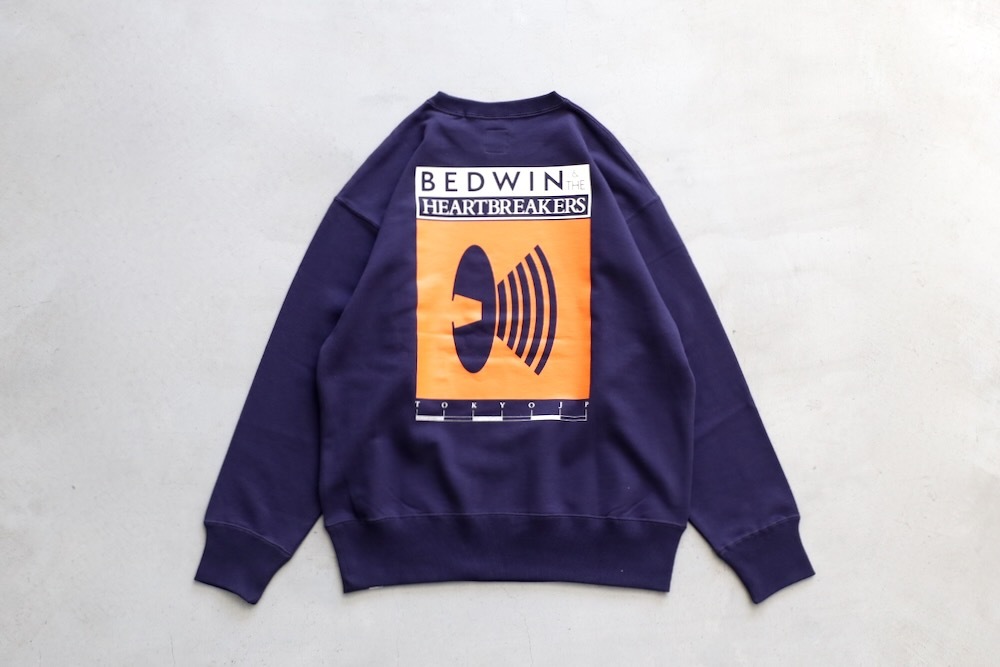 BEDWIN & THE HEARTBREAKERS�ʥ٥ɥ����󥢥�ɥ��ϡ��ȥ֥쥤��������"L/S PRINTED C-NECK SWEAT "M.GORE""