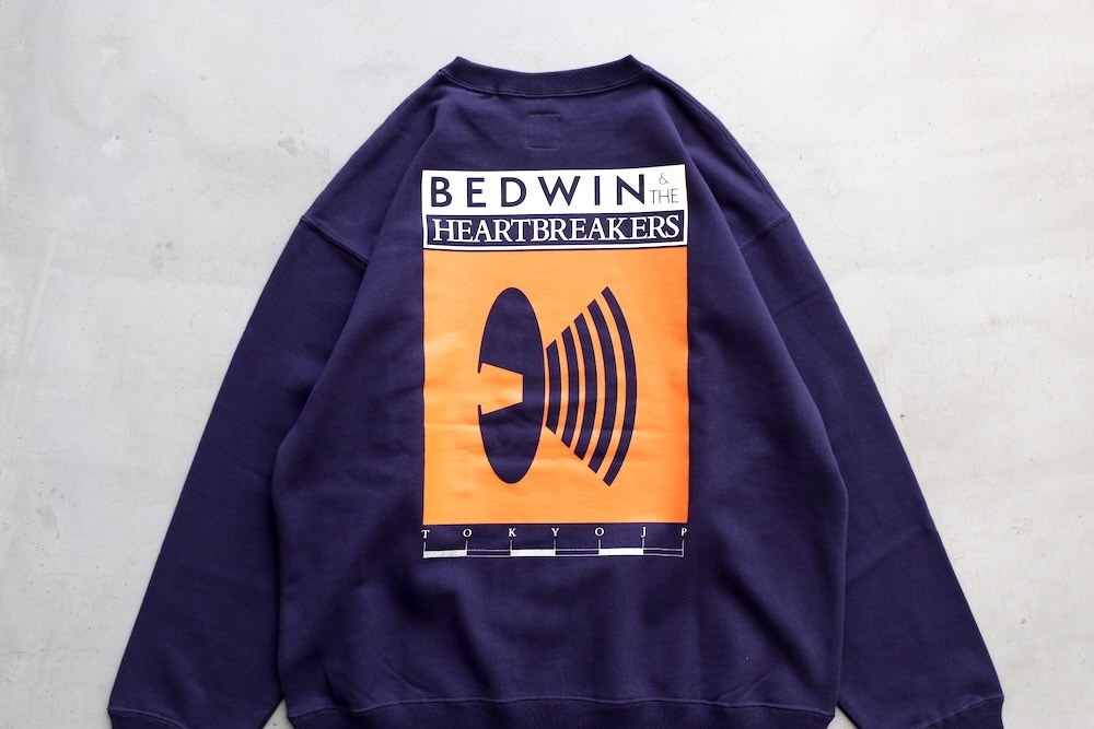 BEDWIN & THE HEARTBREAKERS�ʥ٥ɥ����󥢥�ɥ��ϡ��ȥ֥쥤��������"L/S PRINTED C-NECK SWEAT "M.GORE""