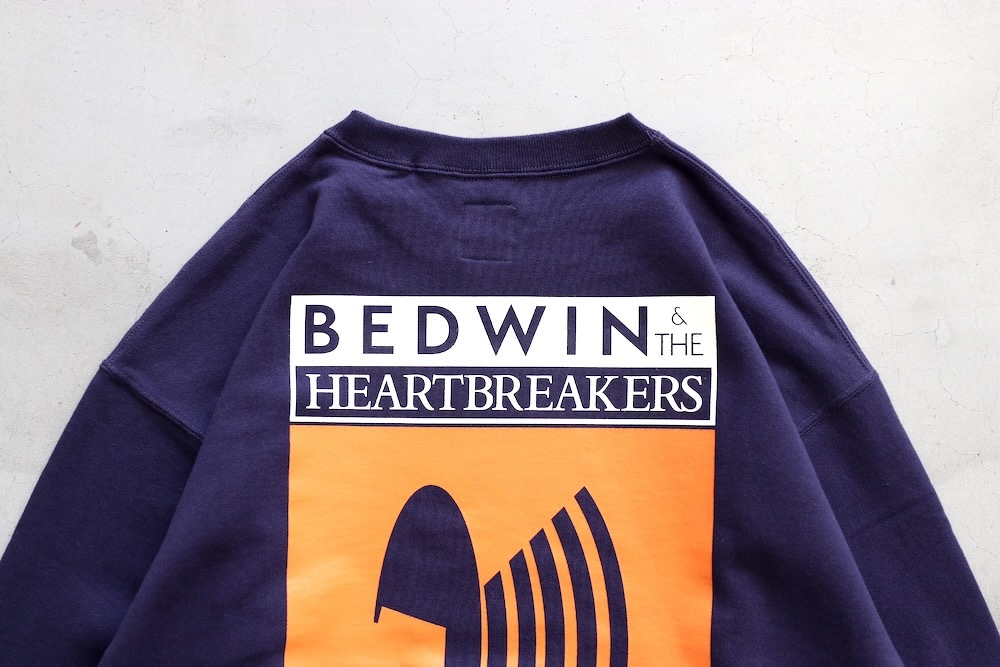 BEDWIN & THE HEARTBREAKERS�ʥ٥ɥ����󥢥�ɥ��ϡ��ȥ֥쥤��������"L/S PRINTED C-NECK SWEAT "M.GORE""