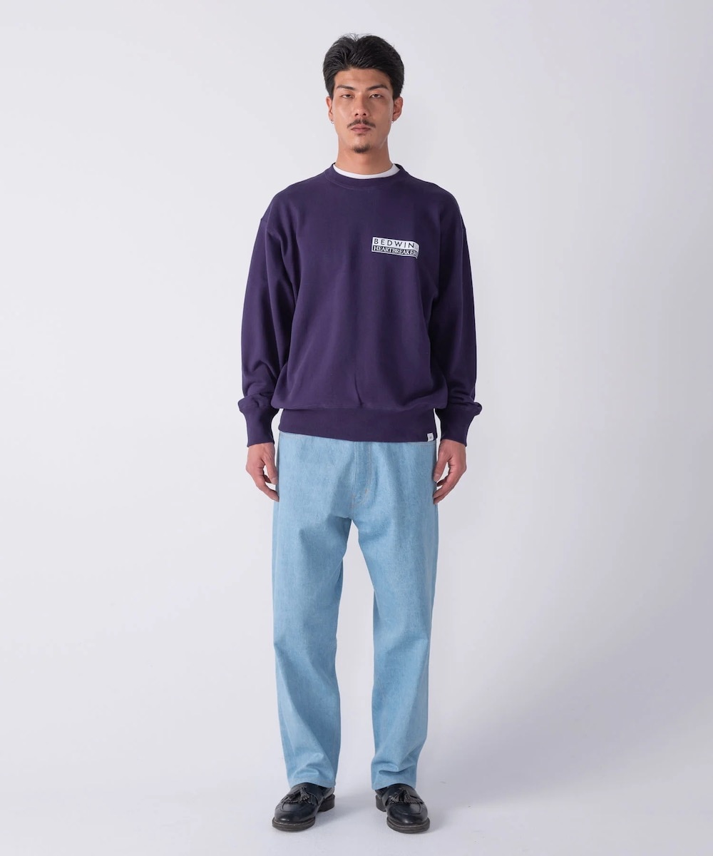 BEDWIN & THE HEARTBREAKERS�ʥ٥ɥ����󥢥�ɥ��ϡ��ȥ֥쥤��������"L/S PRINTED C-NECK SWEAT "M.GORE""