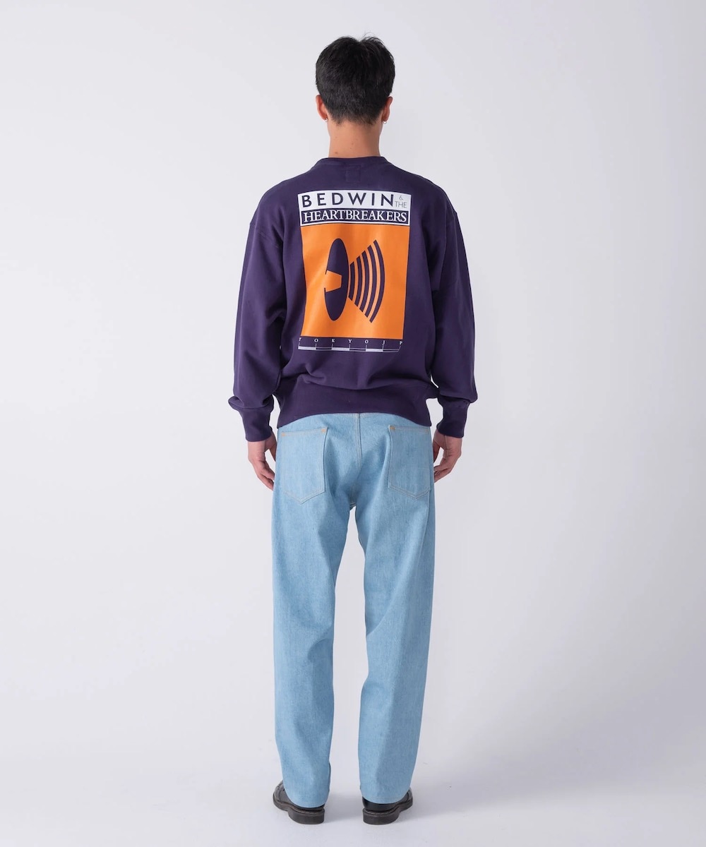 BEDWIN & THE HEARTBREAKERS�ʥ٥ɥ����󥢥�ɥ��ϡ��ȥ֥쥤��������"L/S PRINTED C-NECK SWEAT "M.GORE""