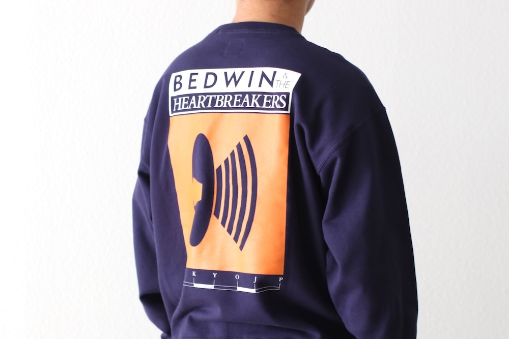 BEDWIN & THE HEARTBREAKERS�ʥ٥ɥ����󥢥�ɥ��ϡ��ȥ֥쥤��������"L/S PRINTED C-NECK SWEAT "M.GORE""