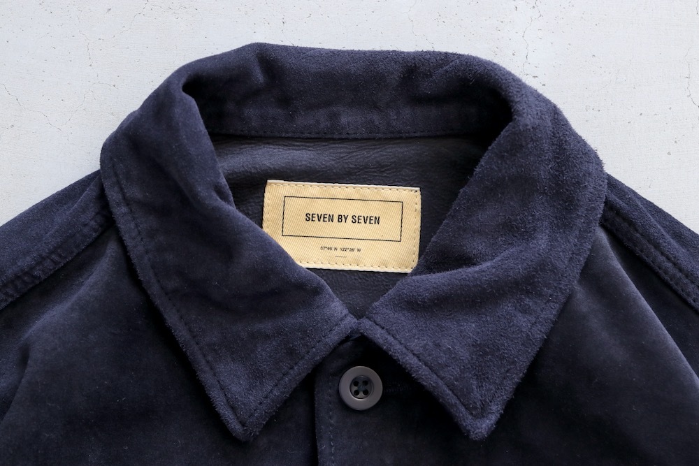 SEVEN BY SEVEN (֥Х֥) "LEATHER FATIGUE SHIRTS - Milled cow nubuck -"
