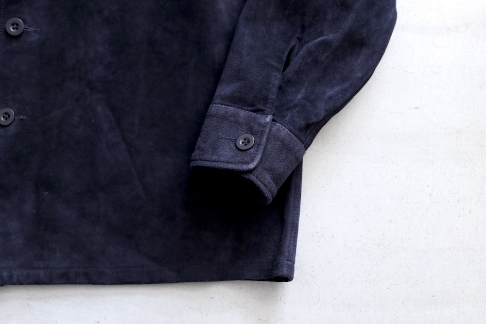 SEVEN BY SEVEN (֥Х֥) "LEATHER FATIGUE SHIRTS - Milled cow nubuck -"