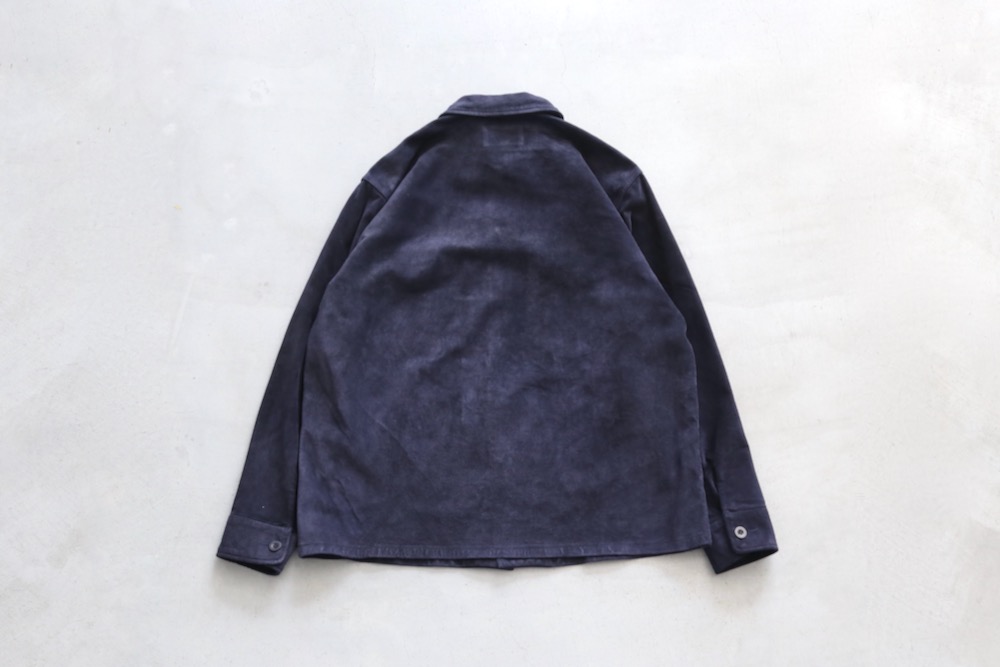 SEVEN BY SEVEN (֥Х֥) "LEATHER FATIGUE SHIRTS - Milled cow nubuck -"