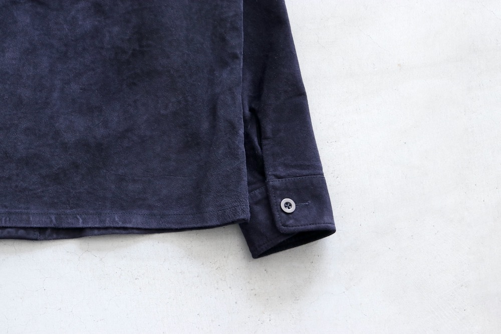 SEVEN BY SEVEN (֥Х֥) "LEATHER FATIGUE SHIRTS - Milled cow nubuck -"