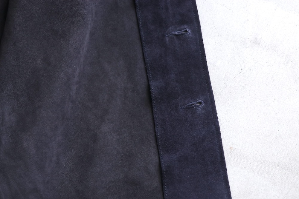 SEVEN BY SEVEN (֥Х֥) "LEATHER FATIGUE SHIRTS - Milled cow nubuck -"