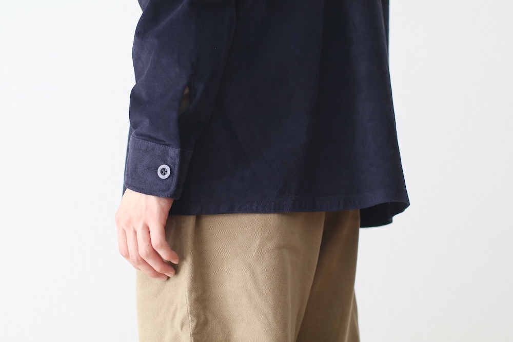 SEVEN BY SEVEN (֥Х֥) "LEATHER FATIGUE SHIRTS - Milled cow nubuck -"