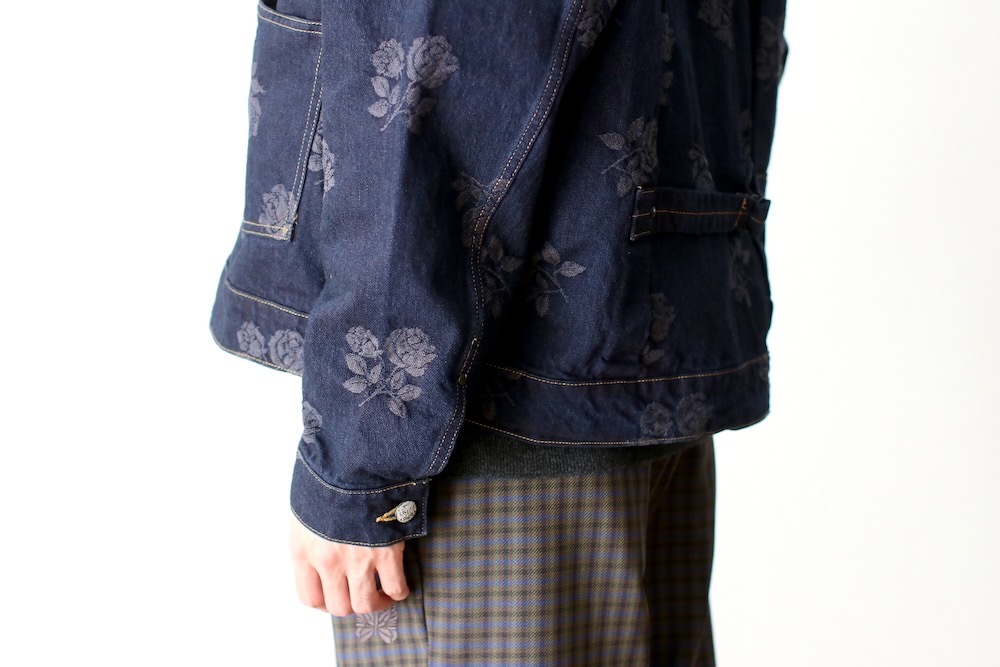 Needles(ˡɥ륺) "M.W. Jean Jacket - 13oz Denim / Rose Jq."
