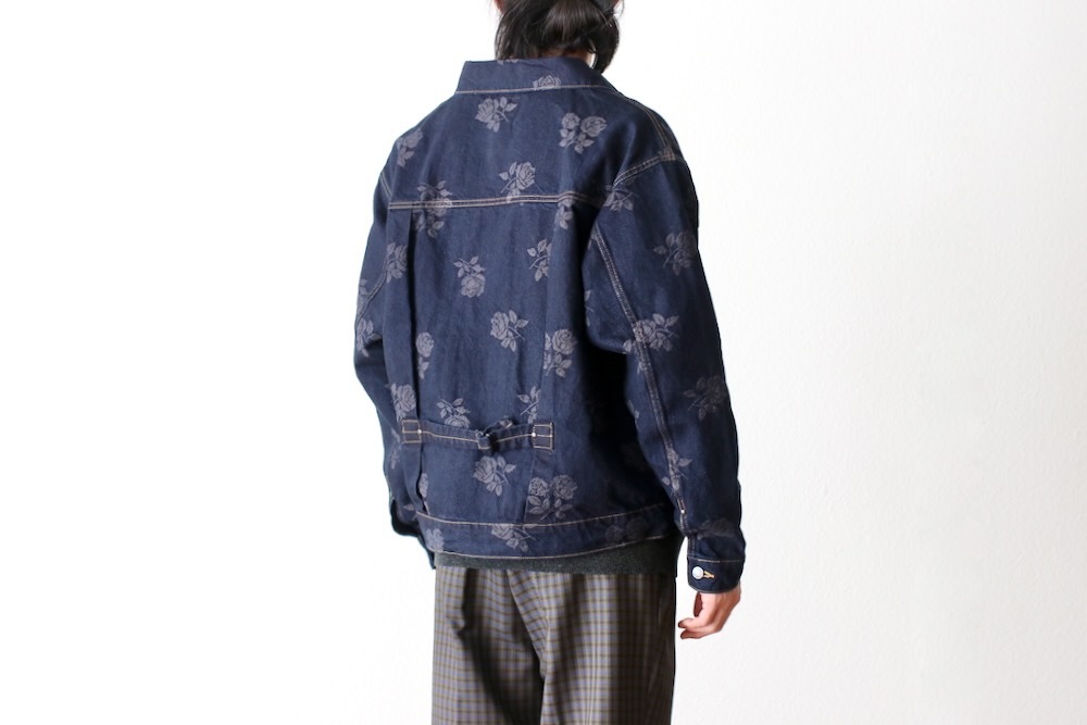 Needles(ˡɥ륺) "M.W. Jean Jacket - 13oz Denim / Rose Jq."