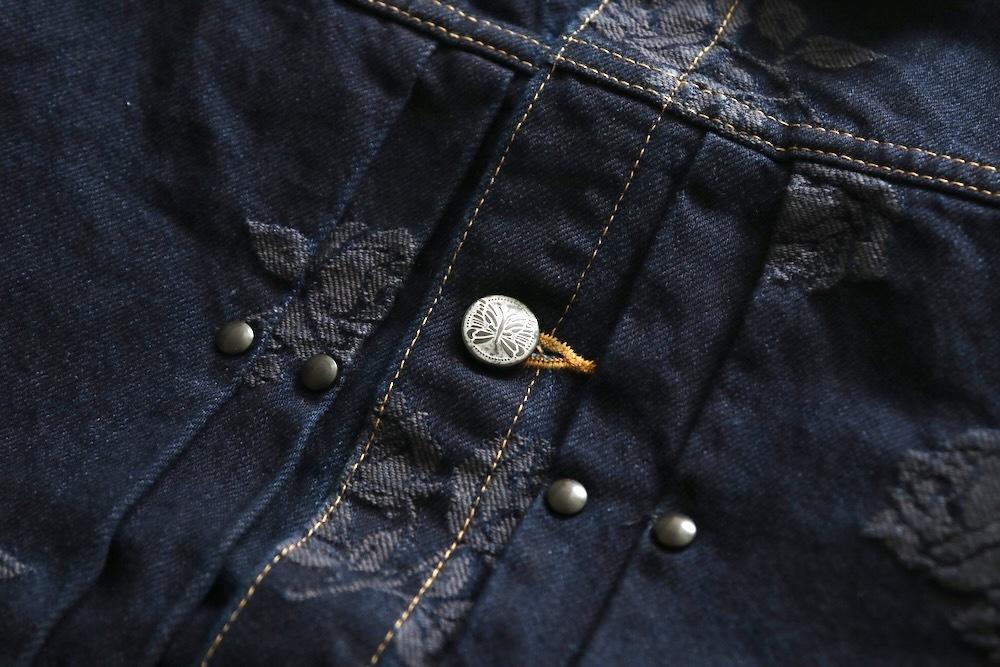 Needles(ˡɥ륺) "M.W. Jean Jacket - 13oz Denim / Rose Jq."