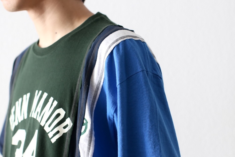 新品Rebuild by Needles 7 Cuts Wide Tee 再構築 Rebuild by Needles(リビルドバイニードルズ) 