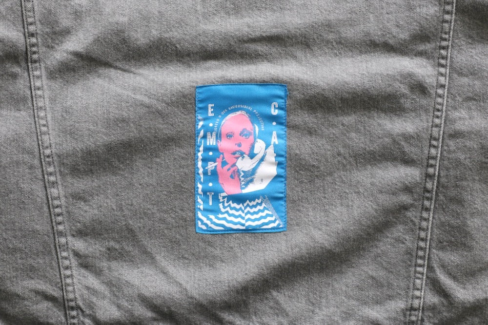 C.E(��������) "WASHED BLACK DENIM TRUCKER JACKET"