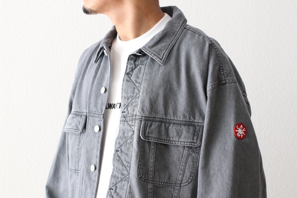 ジャケット・アウター C.E Washed Black Denim Trucker Jacket C.E(シーイー) 