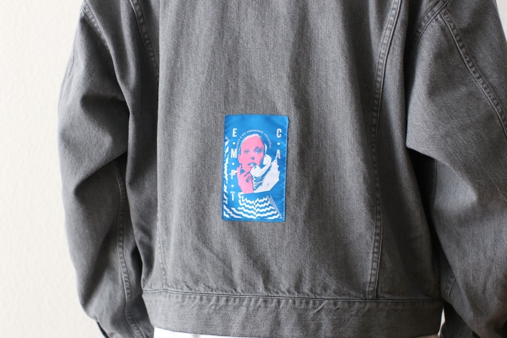 C.E(��������) "WASHED BLACK DENIM TRUCKER JACKET"