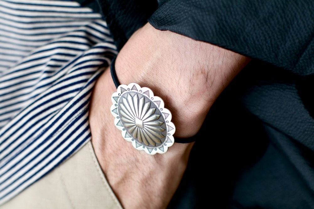 Indian Jewelry (����ǥ����� ���奨�꡼) "Silver Stamp Concho -Oval-"