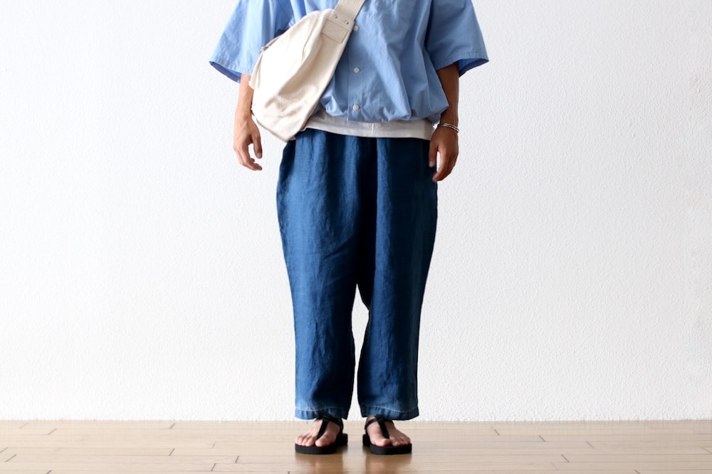Porter Classic(�ݡ��������饷�å�) "INDIGO LINEN PANTS"