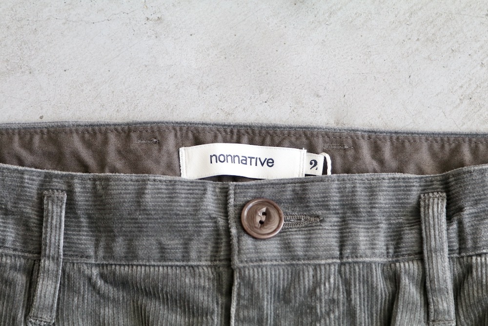 nonnative(�Υ�ͥ��ƥ���) "OFFICER CHINO TROUSERS COTTON CORD SULFUR DYE"
