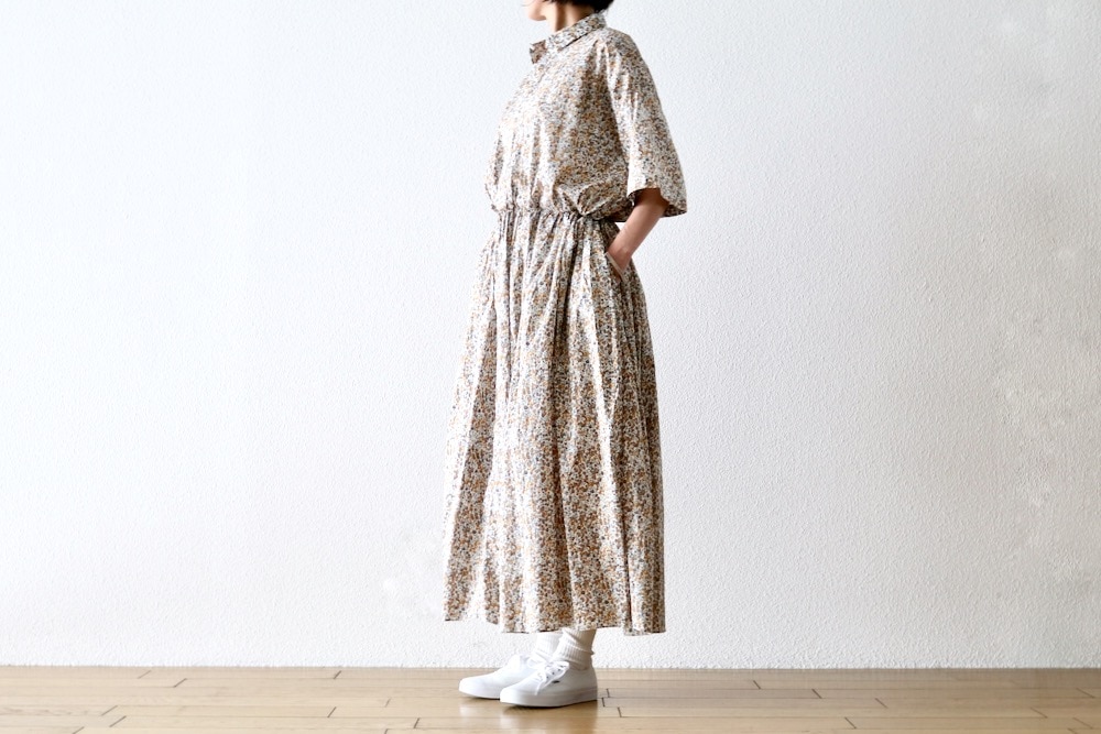 WOMEN'S】TOUJOURS（トゥジュー）“Short Sleeve Classic Gathered