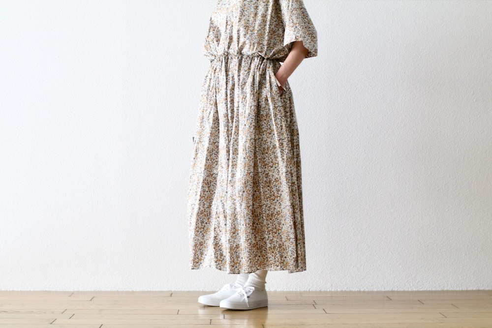 WOMEN'S】TOUJOURS（トゥジュー）“Short Sleeve Classic Gathered