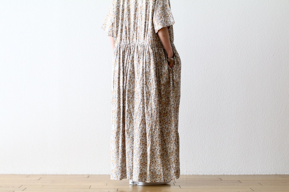 WOMEN'S】TOUJOURS（トゥジュー）“Short Sleeve Classic Gathered