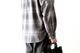 ��limited��nonnative �� Rafu (�Υ�ͥ��ƥ��� �� ���) "OFFICER STAND COLLAR L/S SHIRT COTTON TWILL OMBRE CHECK by Rafu"