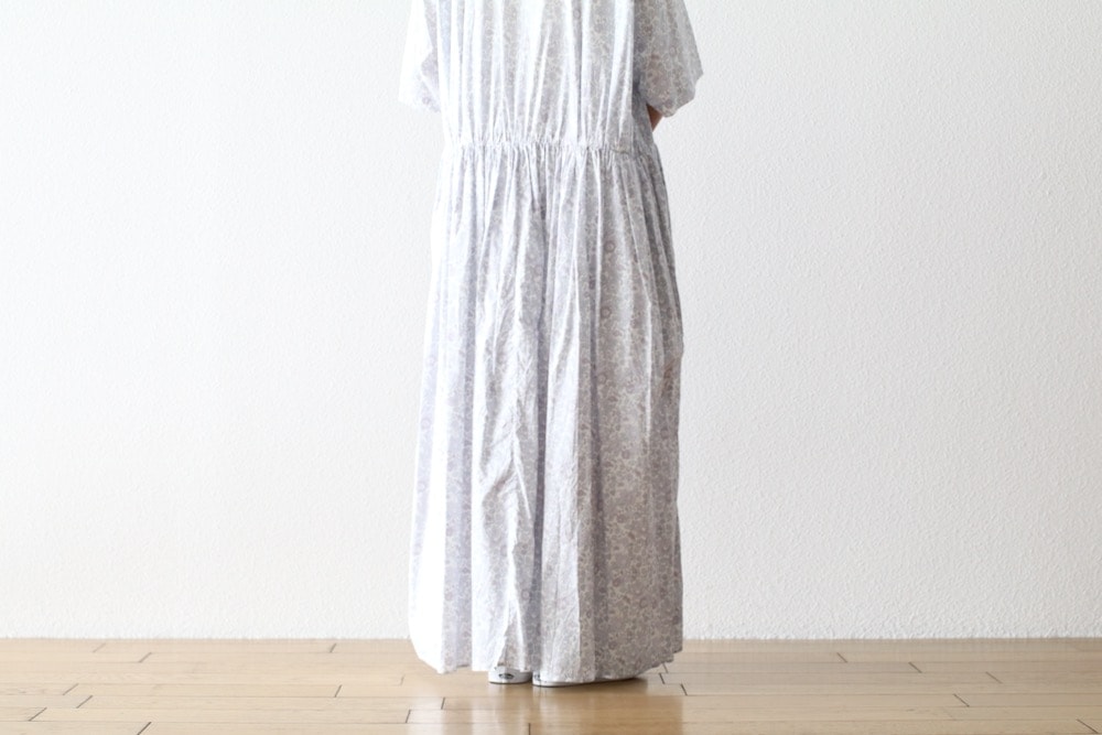 WOMEN'S】TOUJOURS（トゥジュー）“Short Sleeve Classic Gathered