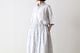 ��WOMEN'S��TOUJOURS�ʥȥ����塼�ˡ�Short Sleeve Classic Gathered Dress -LIBERTY GRAY FLOWER PRINT COTTON CLOTH-��