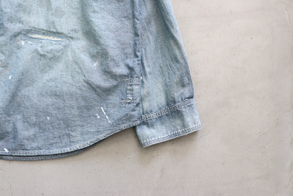 MADNESS (�ޥåɥͥ�) "MADNESS HARD AGING CHAMBRAY NEP BD SHIRT"