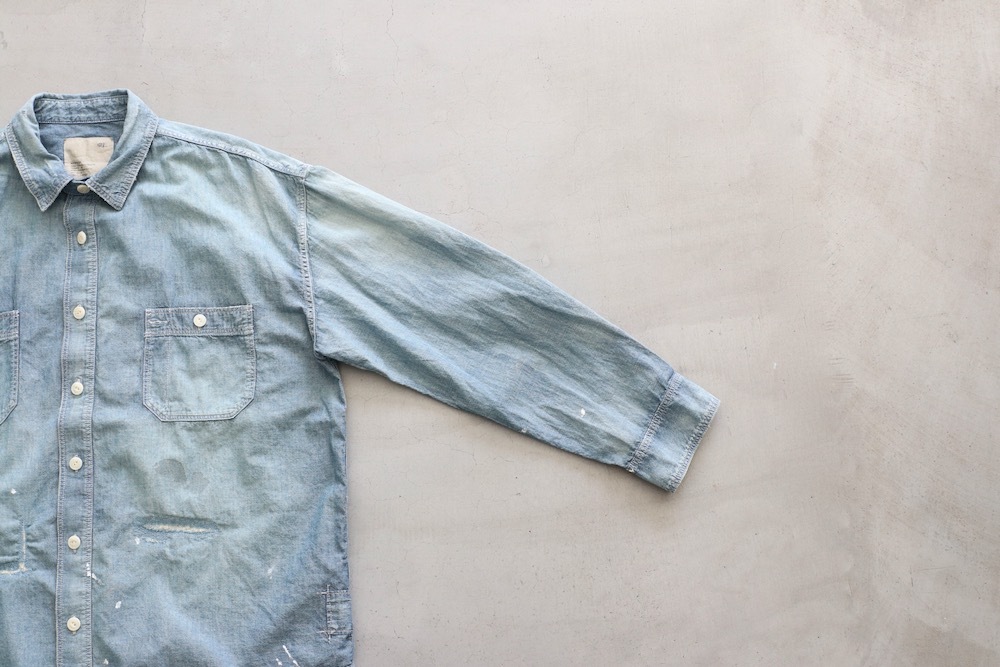 MADNESS (�ޥåɥͥ�) "MADNESS HARD AGING CHAMBRAY NEP BD SHIRT"