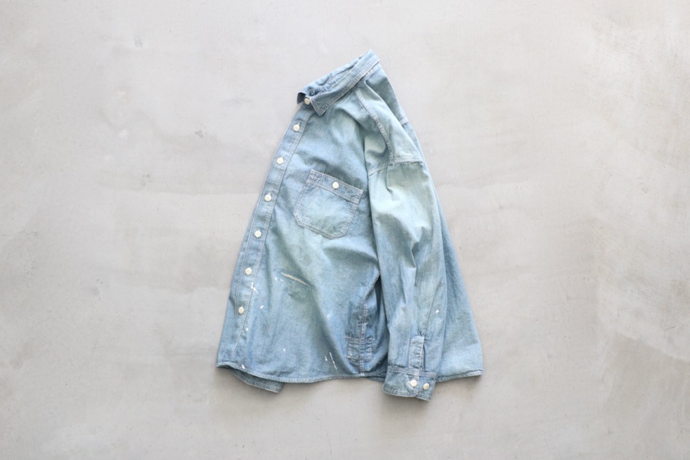 MADNESS (�ޥåɥͥ�) "MADNESS HARD AGING CHAMBRAY NEP BD SHIRT"
