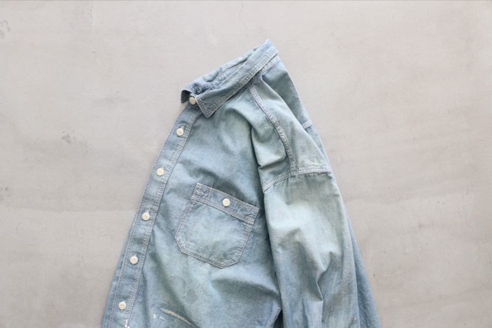 MADNESS (�ޥåɥͥ�) "MADNESS HARD AGING CHAMBRAY NEP BD SHIRT"