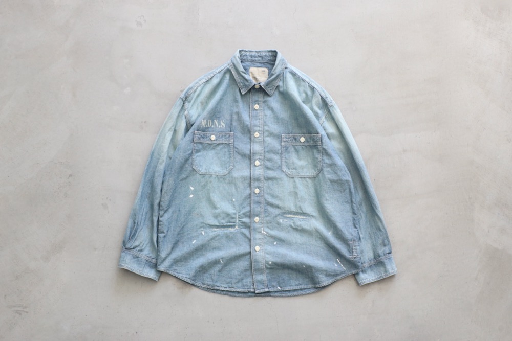 MADNESS (�ޥåɥͥ�) "MADNESS HARD AGING CHAMBRAY NEP BD SHIRT"