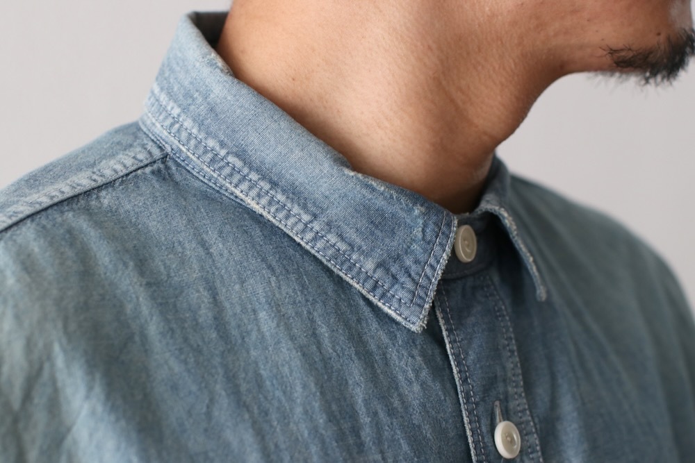 MADNESS (�ޥåɥͥ�) "MADNESS HARD AGING CHAMBRAY NEP BD SHIRT"