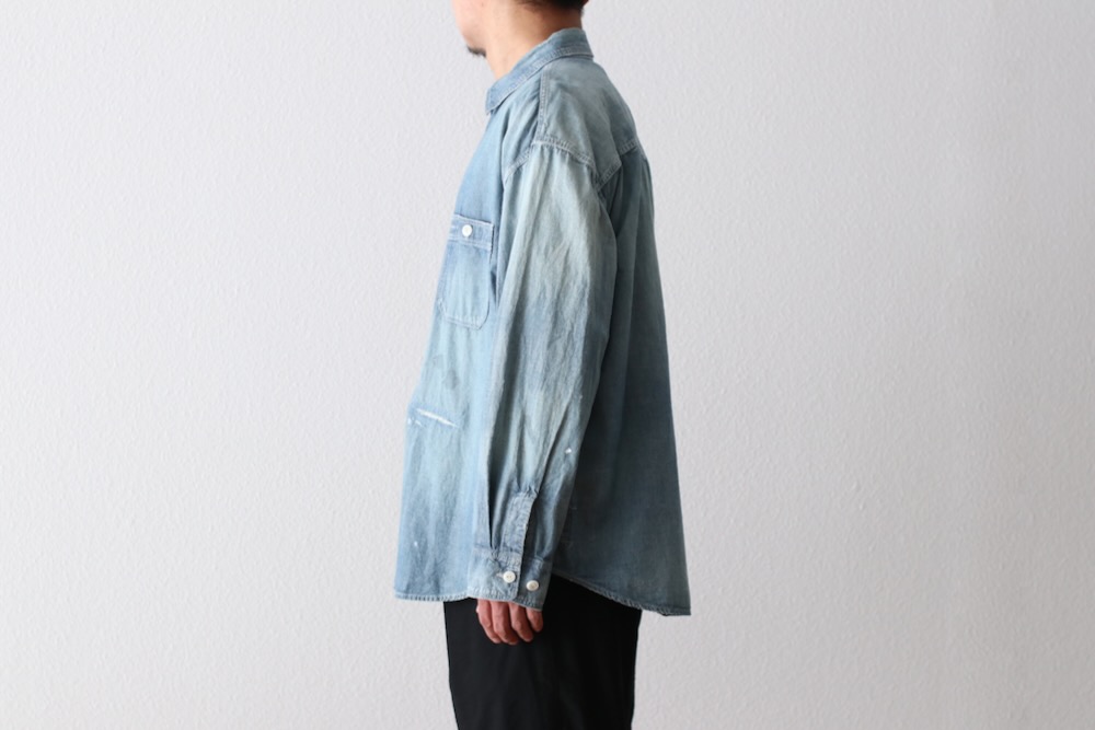 MADNESS (�ޥåɥͥ�) "MADNESS HARD AGING CHAMBRAY NEP BD SHIRT"